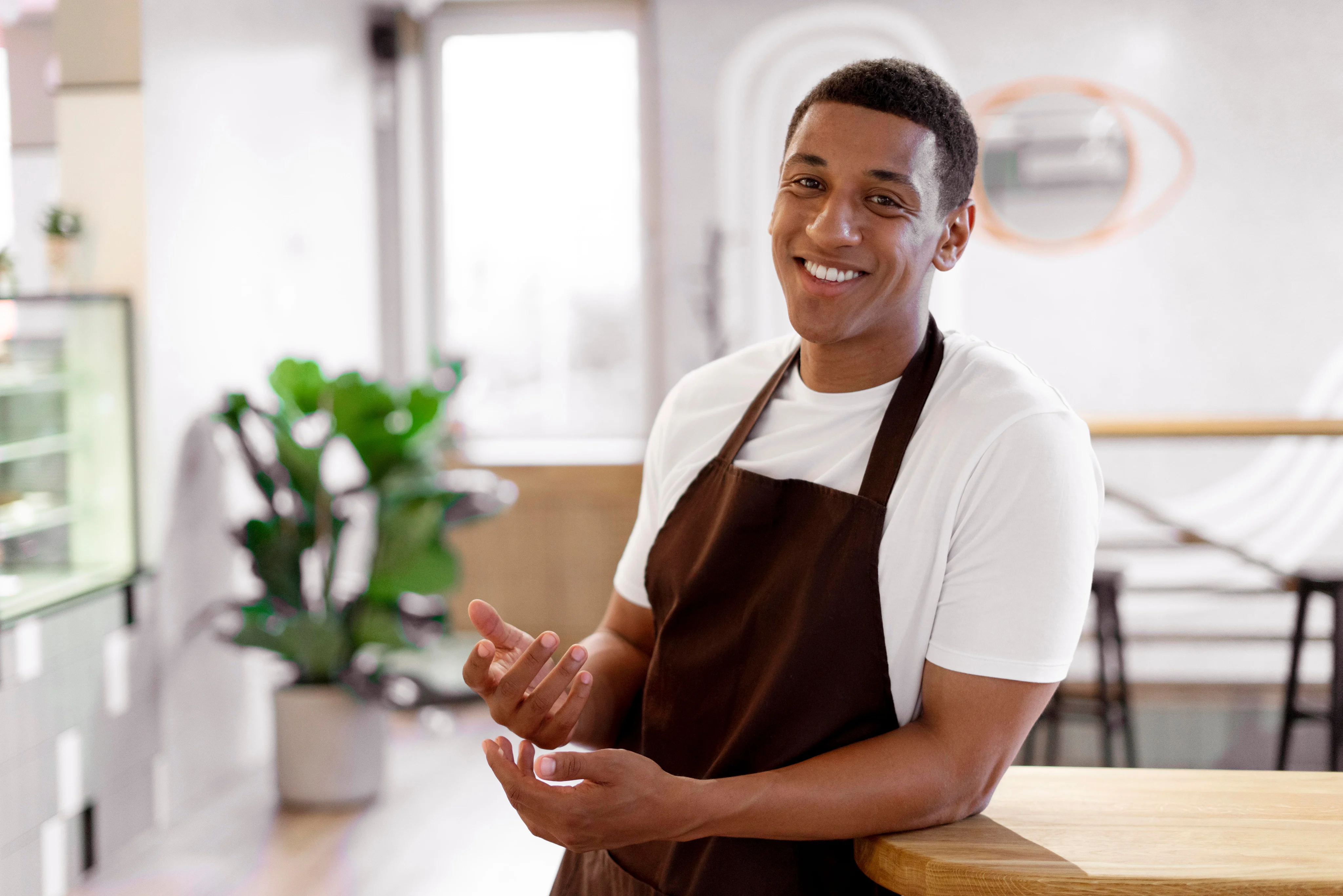 smiling person